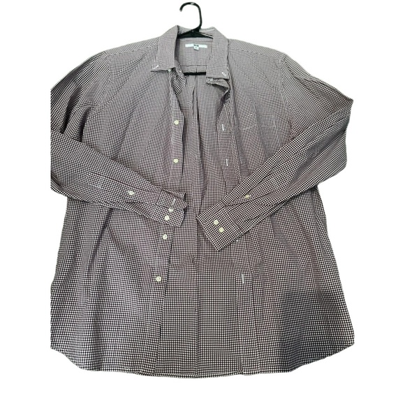 Uniqlo Checkered Buttondown Long Sleeve Collared Dress Shirt Mens Medium - Picture 2 of 4